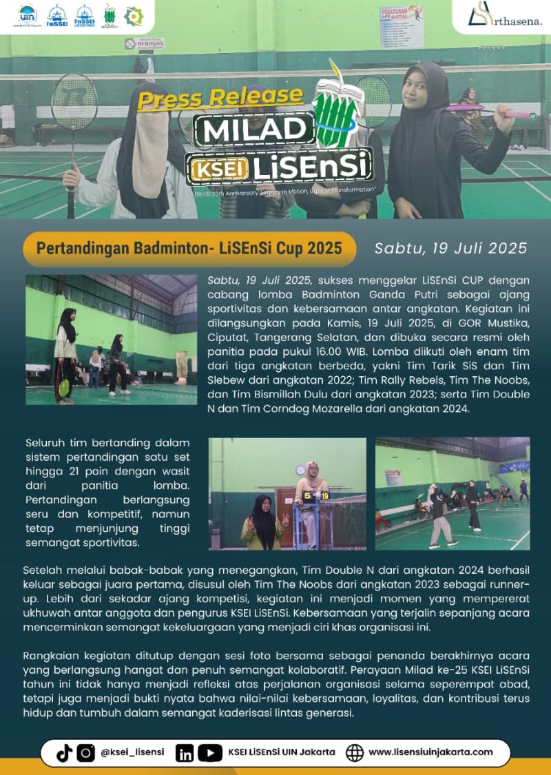 PERTANDINGAN BADMINTON